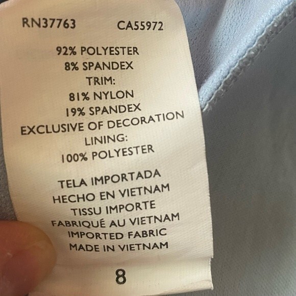 Nike Women’s striped swimsuit tankini bathing suit top racerback size Medium 8 - Picture 9 of 9